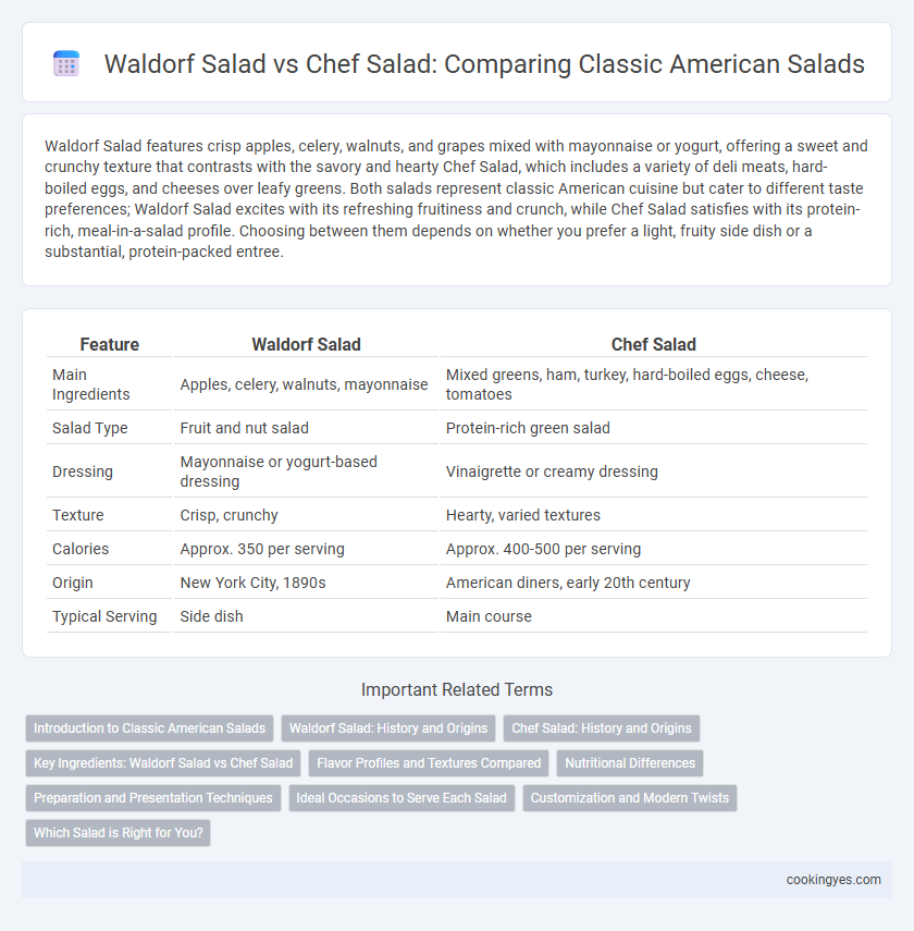 Waldorf Salad vs Chef Salad: Comparing Classic American Salads