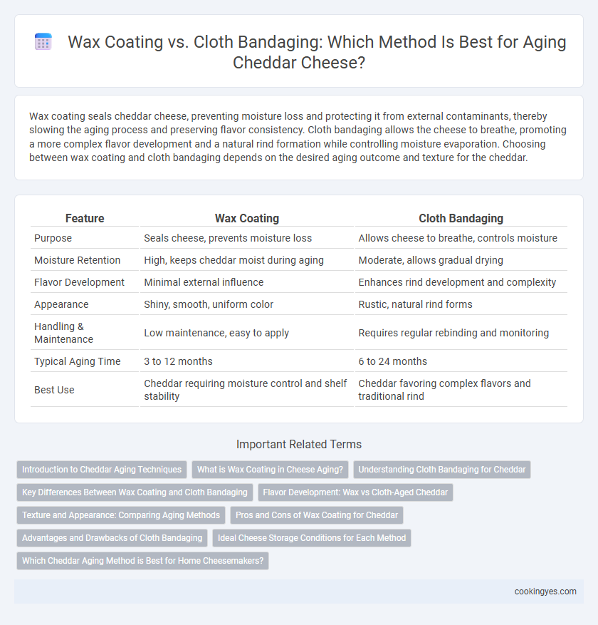 Wax Coating vs. Cloth Bandaging: Which Method Is Best for Aging Cheddar Cheese?