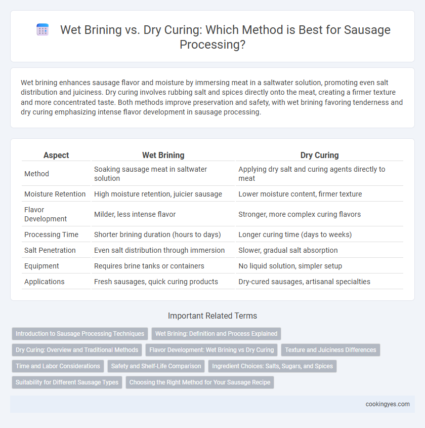 Wet Brining vs. Dry Curing: Which Method is Best for Sausage Processing?