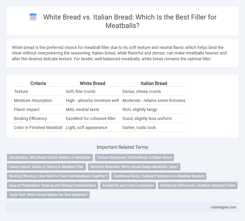 White Bread vs. Italian Bread: Which Is the Best Filler for Meatballs?