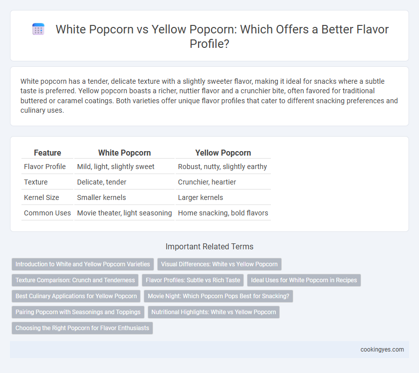 White Popcorn vs Yellow Popcorn: Which Offers a Better Flavor Profile?