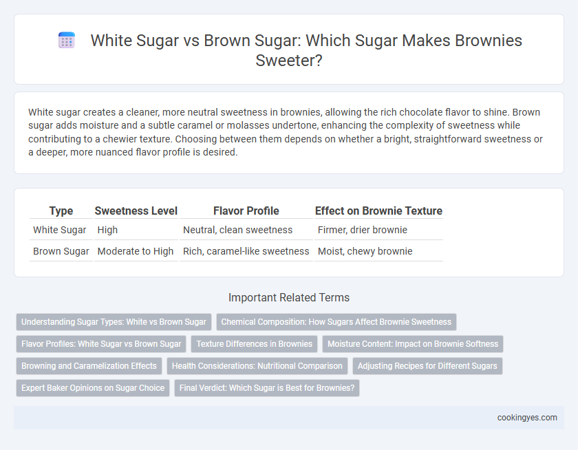 White Sugar vs Brown Sugar: Which Sugar Makes Brownies Sweeter?