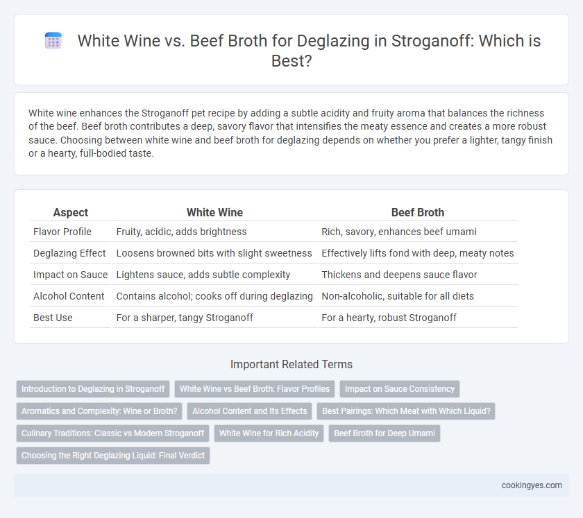 White Wine vs. Beef Broth for Deglazing in Stroganoff: Which is Best?
