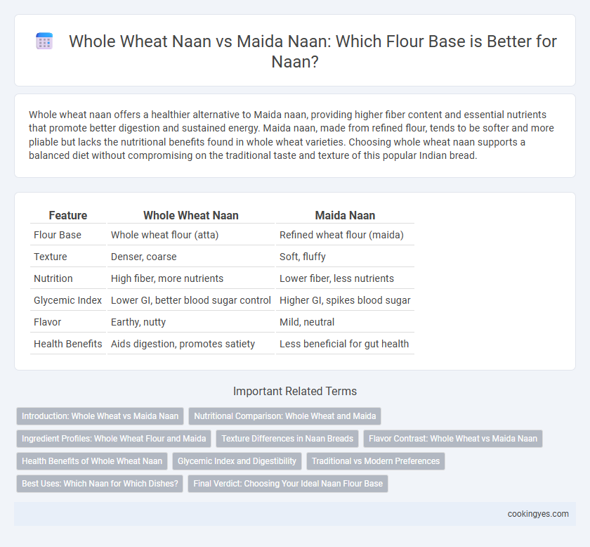 Whole Wheat Naan vs Maida Naan: Which Flour Base is Better for Naan?