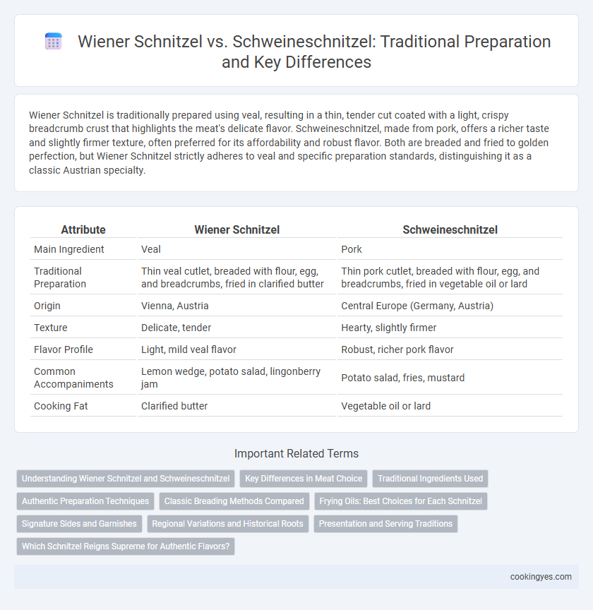 Wiener Schnitzel vs. Schweineschnitzel: Traditional Preparation and Key Differences