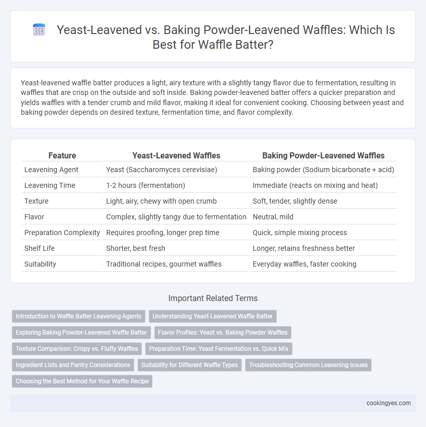 Yeast-Leavened vs. Baking Powder-Leavened Waffles: Which Is Best for Waffle Batter?
