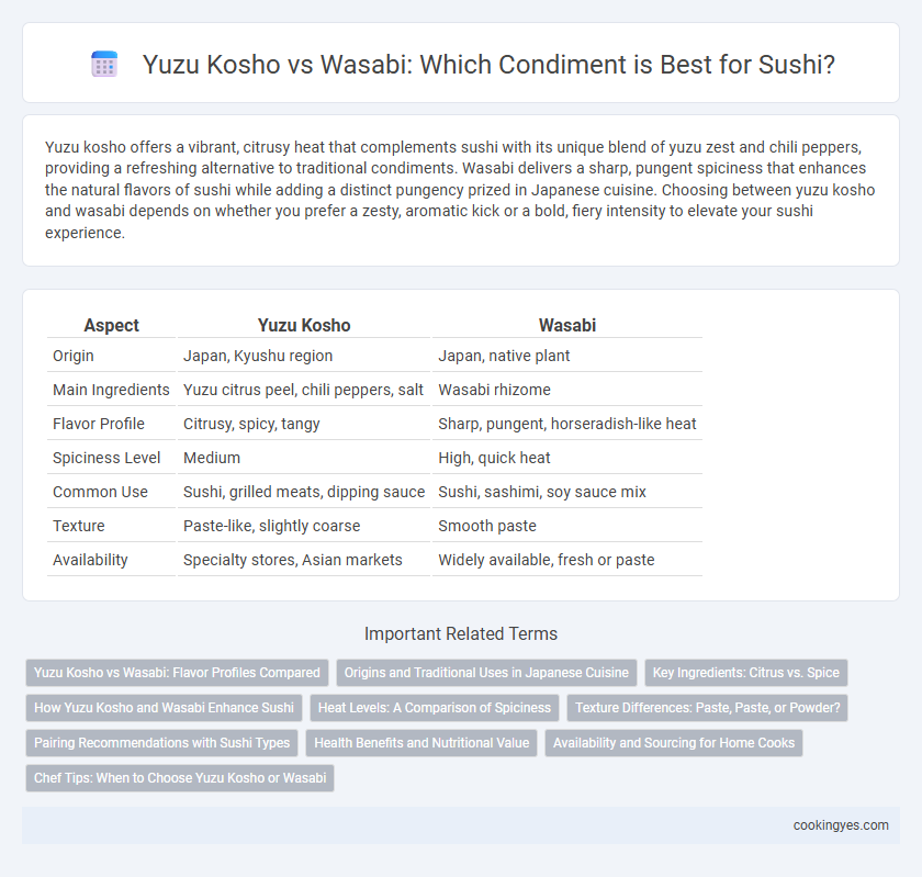 Yuzu Kosho vs Wasabi: Which Condiment is Best for Sushi?