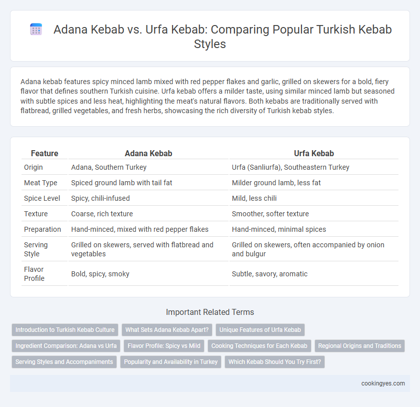 Adana Kebab vs. Urfa Kebab: Comparing Popular Turkish Kebab Styles