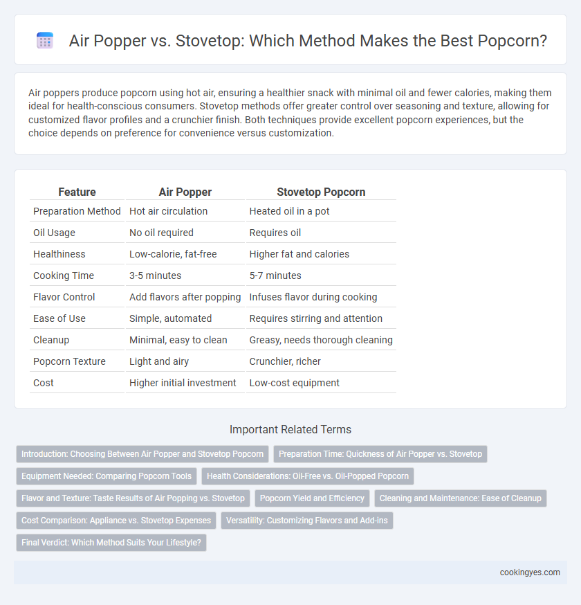 Air Popper vs. Stovetop: Which Method Makes the Best Popcorn?