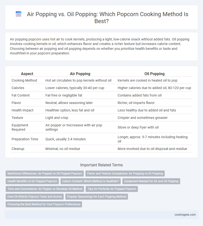 Air Popping vs. Oil Popping: Which Popcorn Cooking Method Is Best?