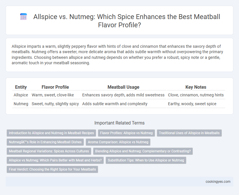 Allspice vs. Nutmeg: Which Spice Enhances the Best Meatball Flavor Profile?