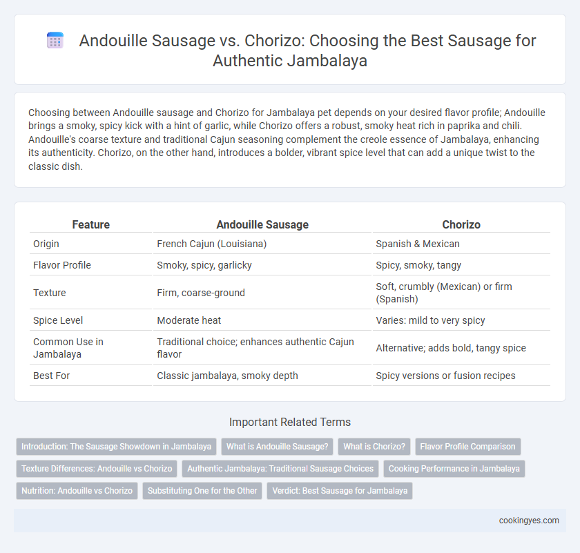 Andouille Sausage vs. Chorizo: Choosing the Best Sausage for Authentic Jambalaya