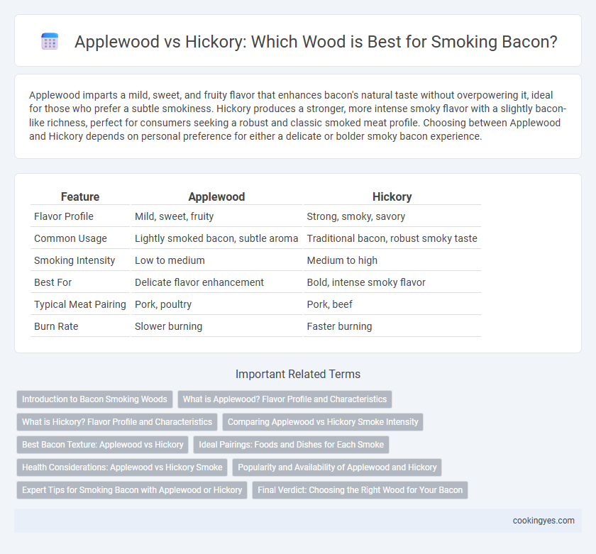 Applewood vs Hickory: Which Wood is Best for Smoking Bacon?