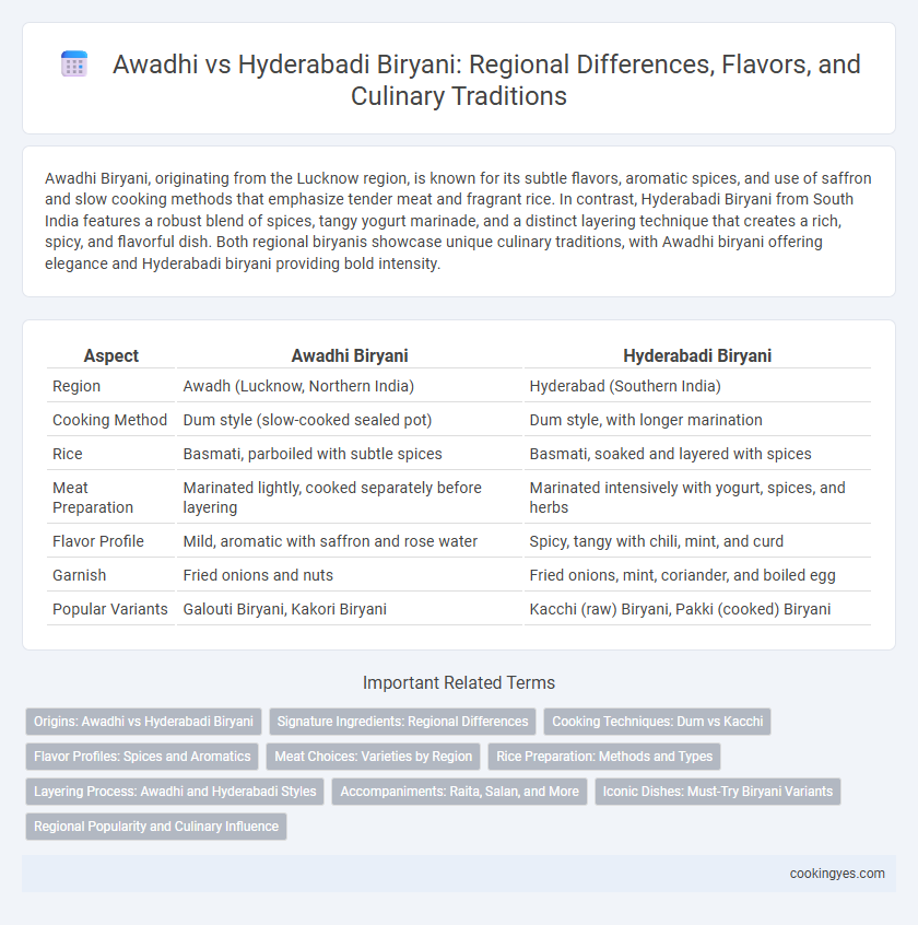 Awadhi vs Hyderabadi Biryani: Regional Differences, Flavors, and Culinary Traditions