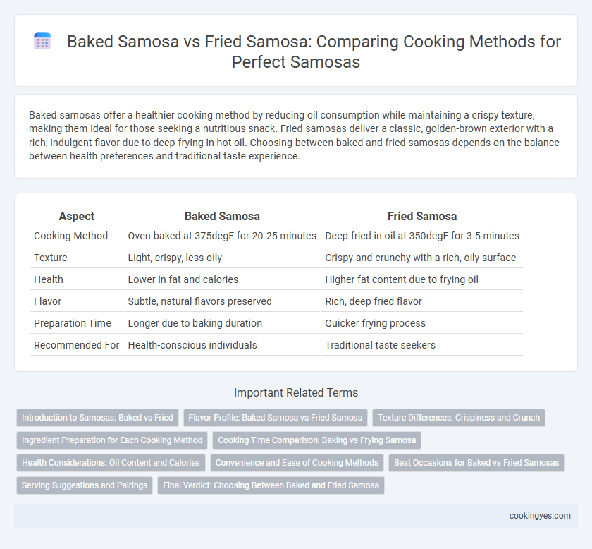 Baked Samosa vs Fried Samosa: Comparing Cooking Methods for Perfect Samosas