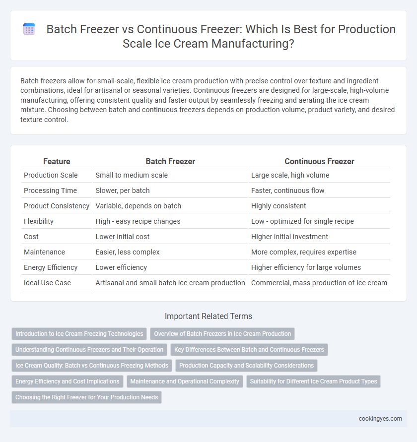 Batch Freezer vs Continuous Freezer: Which Is Best for Production Scale Ice Cream Manufacturing?