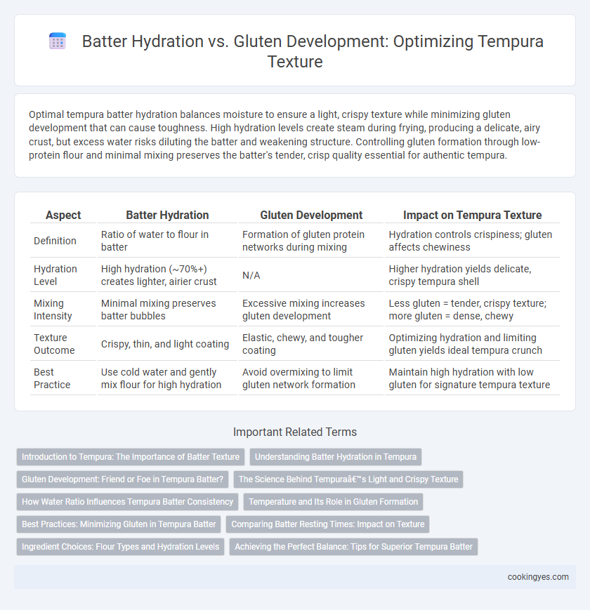 Batter Hydration vs. Gluten Development: Optimizing Tempura Texture