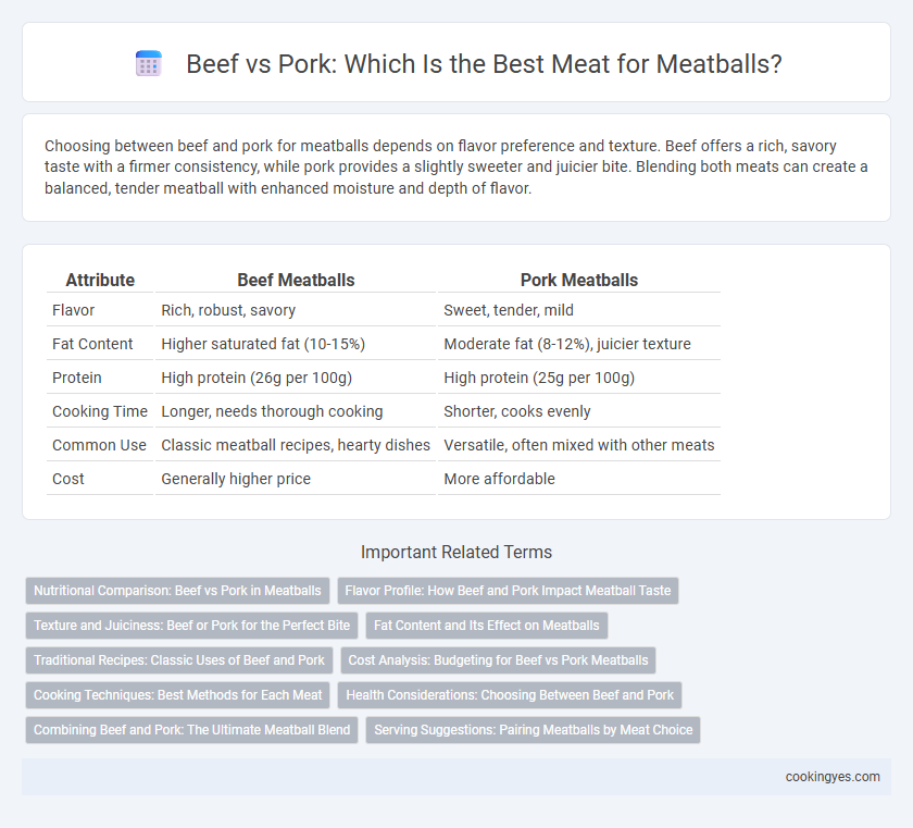 Beef vs Pork: Which Is the Best Meat for Meatballs?