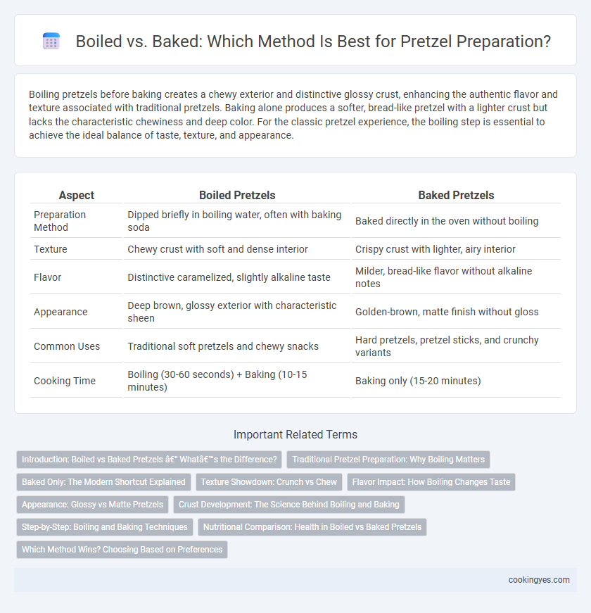 Boiled vs. Baked: Which Method Is Best for Pretzel Preparation?