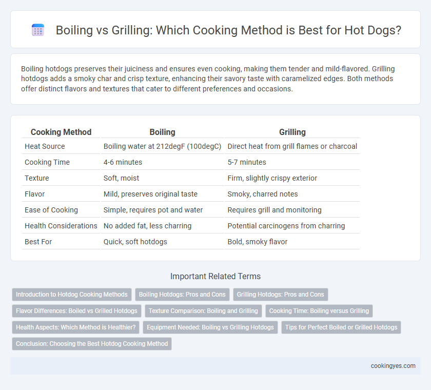 Boiling vs Grilling: Which Cooking Method is Best for Hot Dogs?