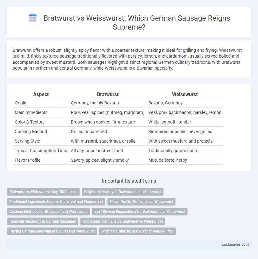 Bratwurst vs Weisswurst: Which German Sausage Reigns Supreme?