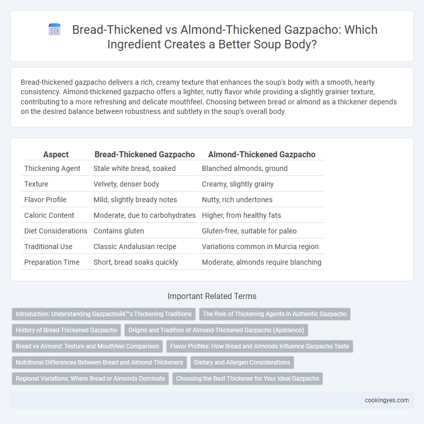 Bread-Thickened vs Almond-Thickened Gazpacho: Which Ingredient Creates a Better Soup Body?