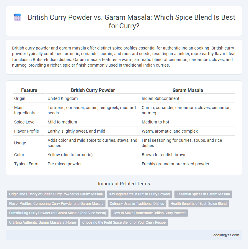 British Curry Powder vs. Garam Masala: Which Spice Blend Is Best for Curry?