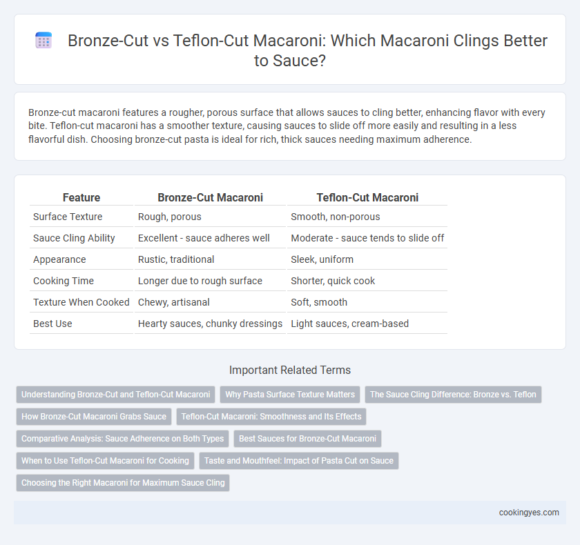 Bronze-Cut vs Teflon-Cut Macaroni: Which Macaroni Clings Better to Sauce?