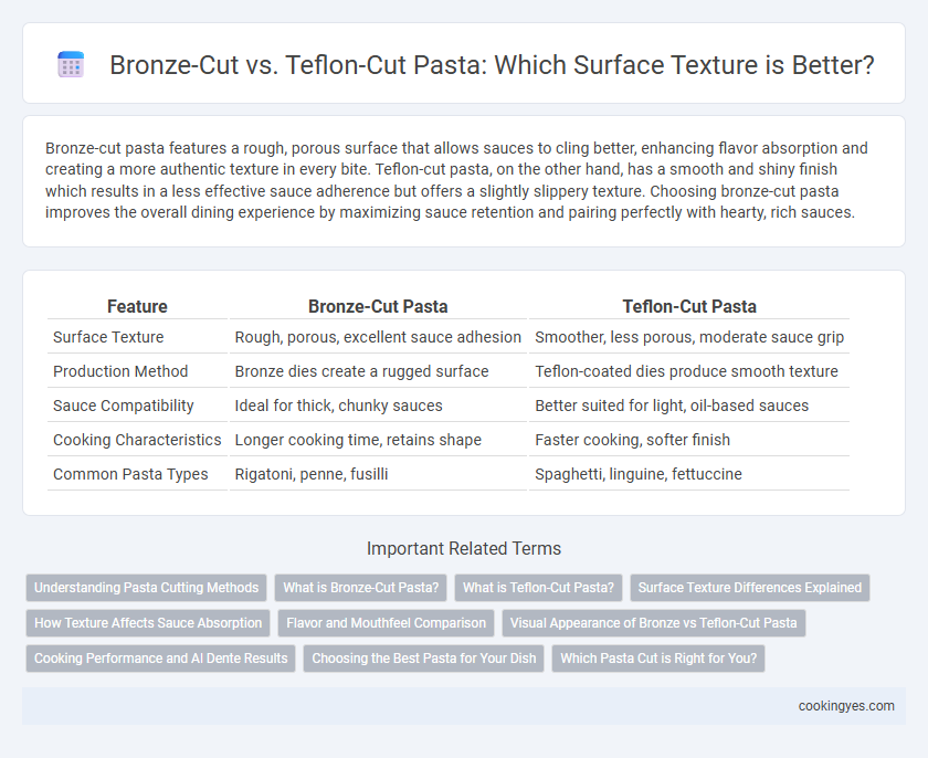 Bronze-Cut vs. Teflon-Cut Pasta: Which Surface Texture is Better?