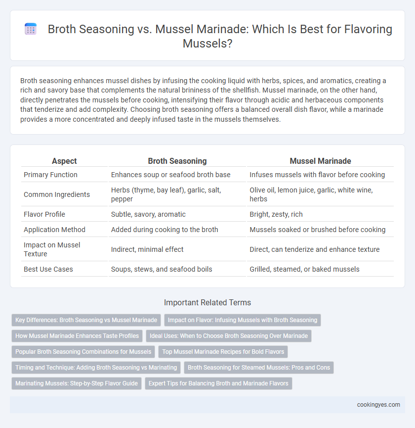 Broth Seasoning vs. Mussel Marinade: Which Is Best for Flavoring Mussels?