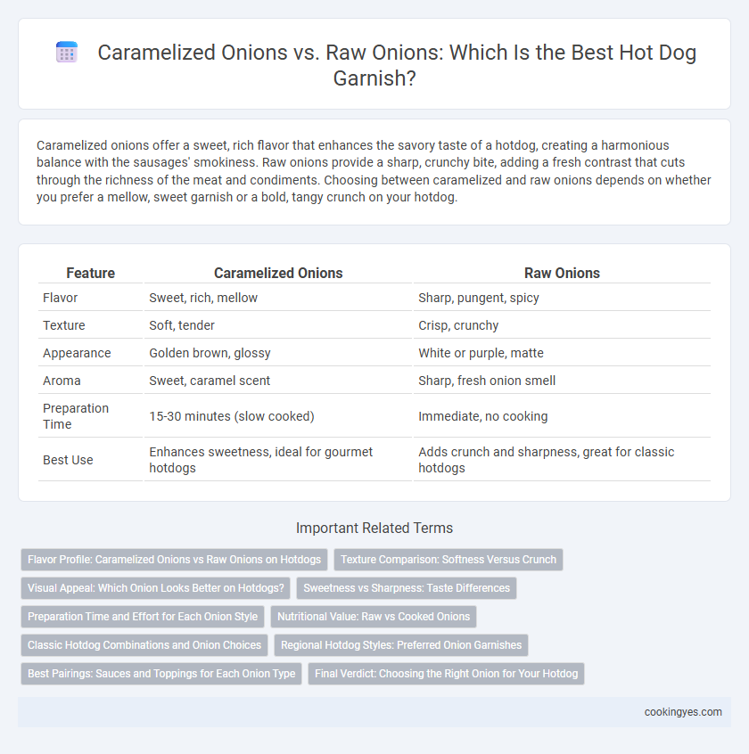 Caramelized Onions vs. Raw Onions: Which Is the Best Hot Dog Garnish?