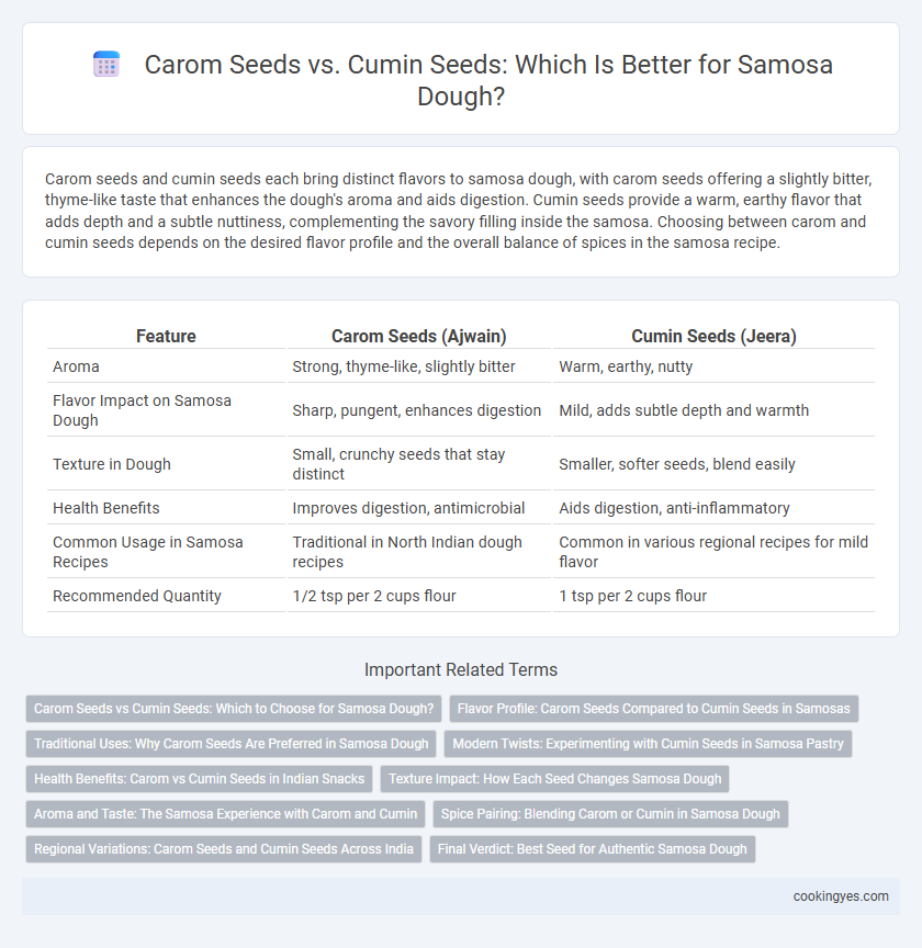 Carom Seeds vs. Cumin Seeds: Which Is Better for Samosa Dough?