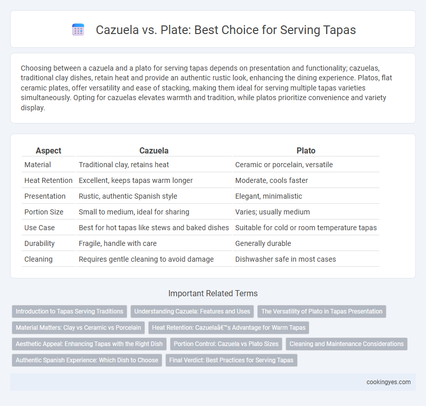 Cazuela vs. Plate: Best Choice for Serving Tapas