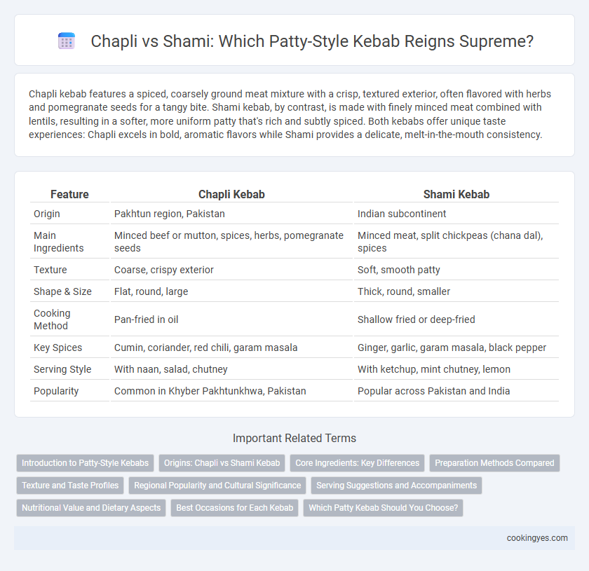 Chapli vs Shami: Which Patty-Style Kebab Reigns Supreme?