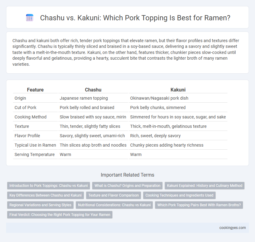Chashu vs. Kakuni: Which Pork Topping Is Best for Ramen?