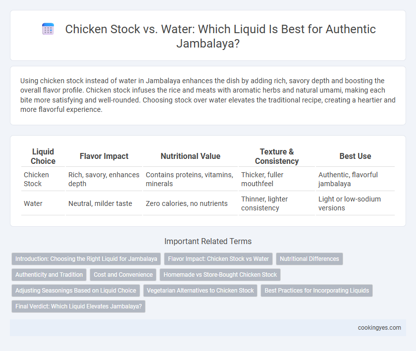 Chicken Stock vs. Water: Which Liquid Is Best for Authentic Jambalaya?
