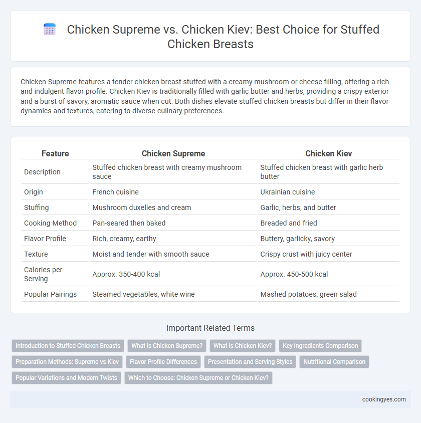 Chicken Supreme vs. Chicken Kiev: Best Choice for Stuffed Chicken Breasts