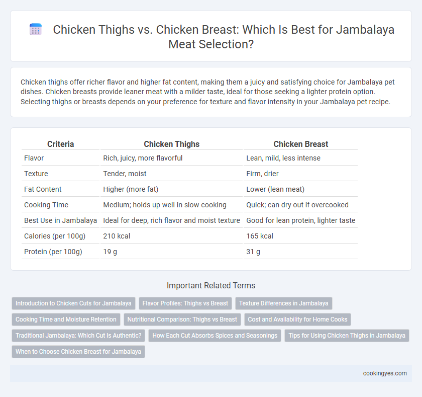 Chicken Thighs vs. Chicken Breast: Which Is Best for Jambalaya Meat Selection?