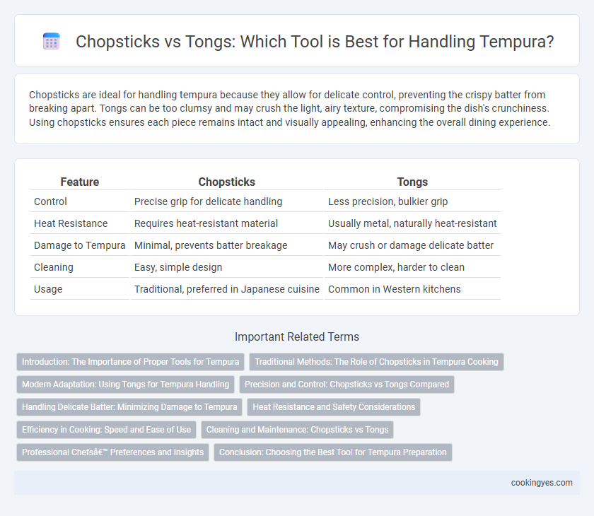 Chopsticks vs Tongs: Which Tool is Best for Handling Tempura?