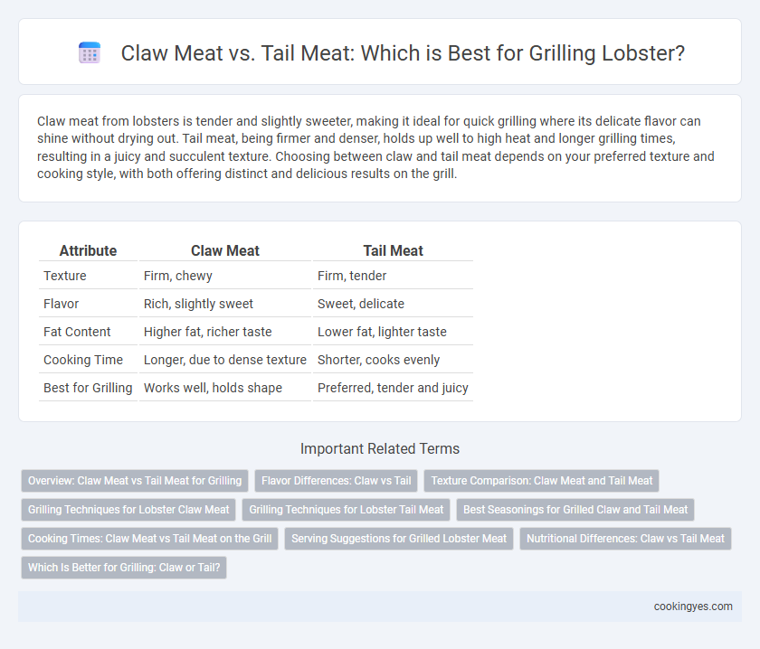Claw Meat vs. Tail Meat: Which is Best for Grilling Lobster?