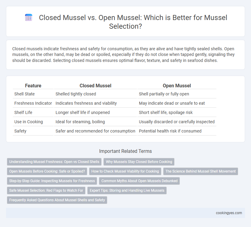 Closed Mussel vs. Open Mussel: Which is Better for Mussel Selection?