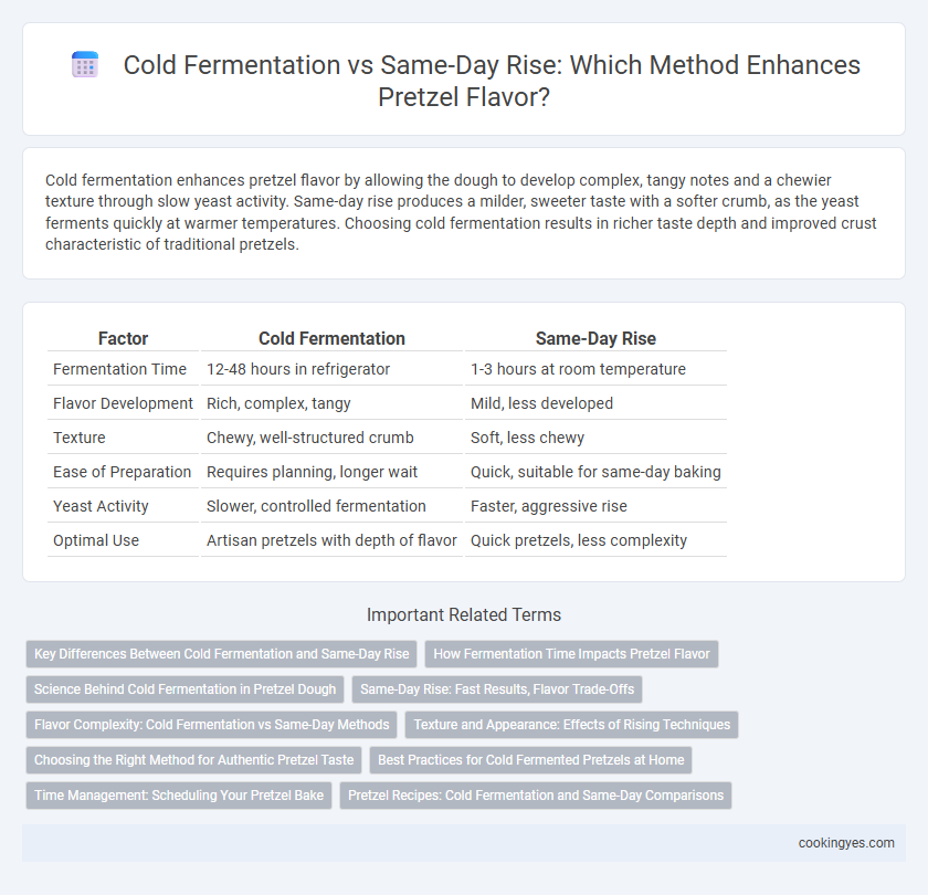 Cold Fermentation vs Same-Day Rise: Which Method Enhances Pretzel Flavor?