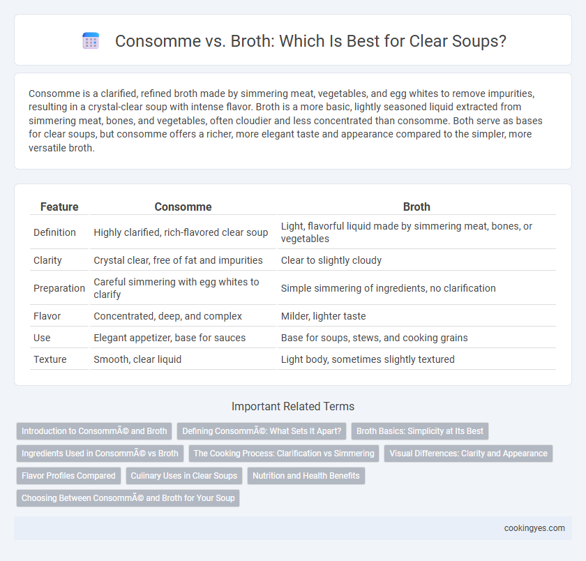Consomme vs. Broth: Which Is Best for Clear Soups?
