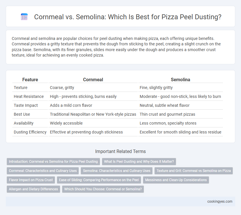 Cornmeal vs. Semolina: Which Is Best for Pizza Peel Dusting?