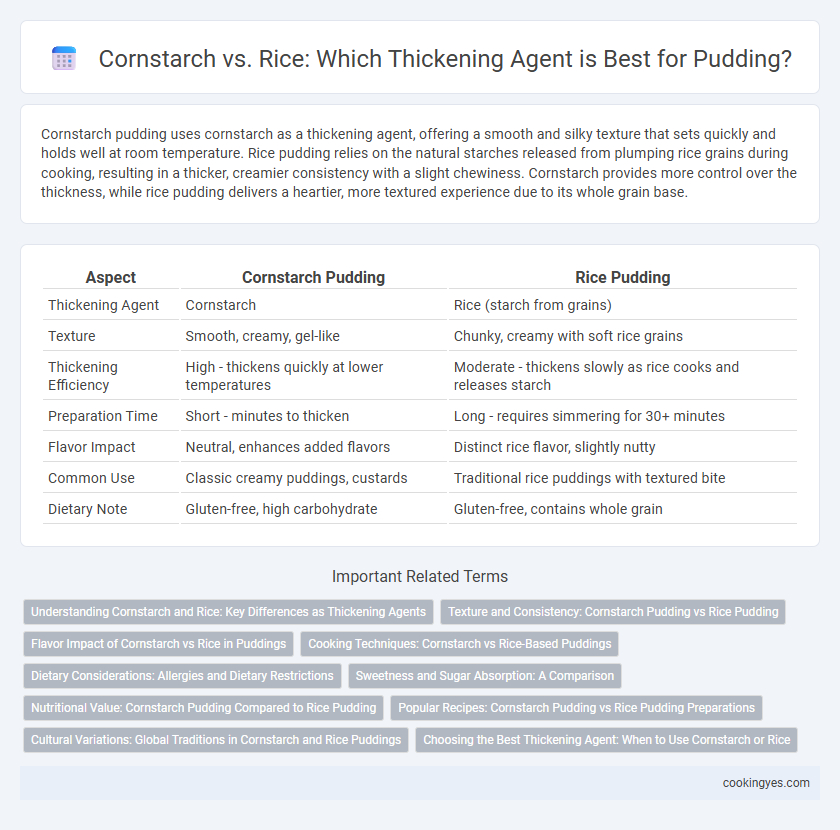 Cornstarch vs. Rice: Which Thickening Agent is Best for Pudding?