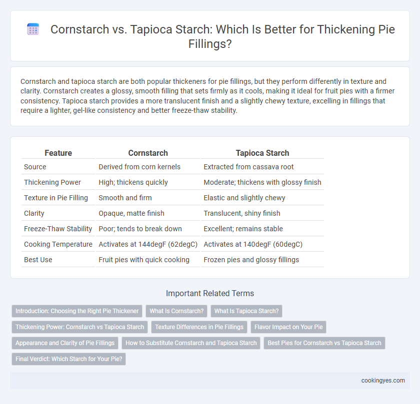 Cornstarch vs. Tapioca Starch: Which Is Better for Thickening Pie Fillings?