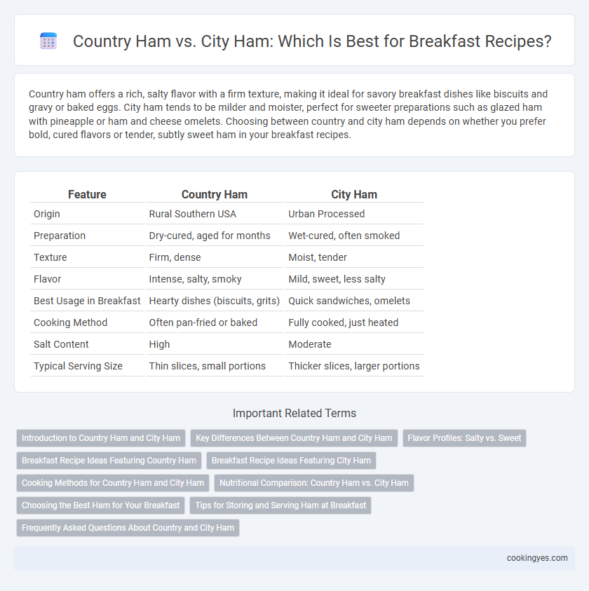Country Ham vs. City Ham: Which Is Best for Breakfast Recipes?