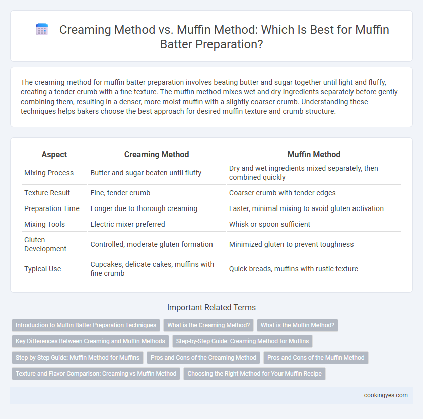 Creaming Method vs. Muffin Method: Which Is Best for Muffin Batter Preparation?