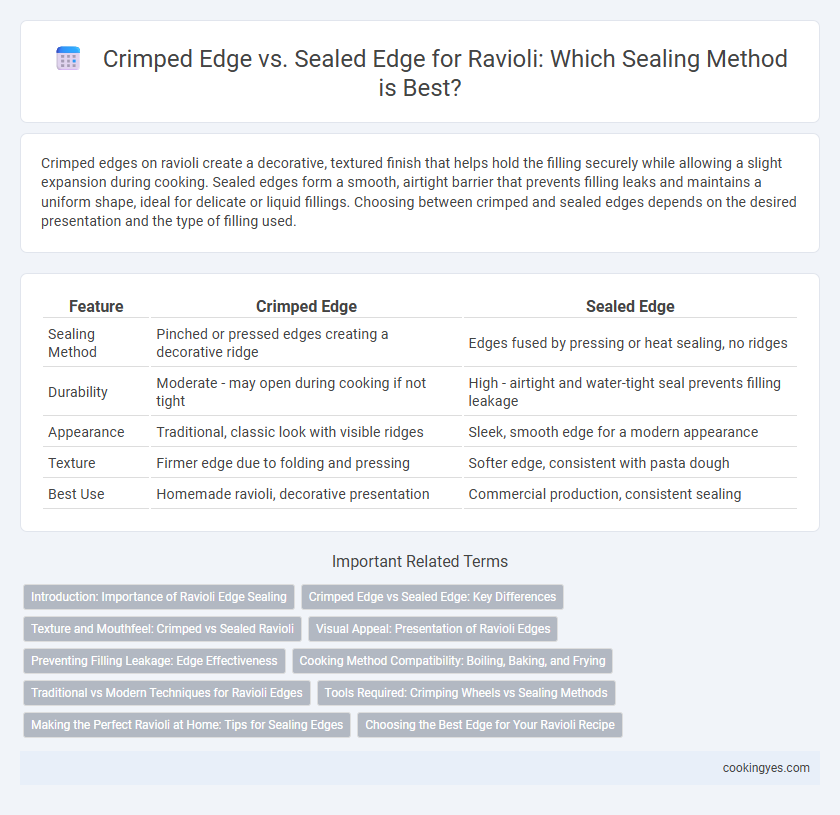 Crimped Edge vs. Sealed Edge for Ravioli: Which Sealing Method is Best?