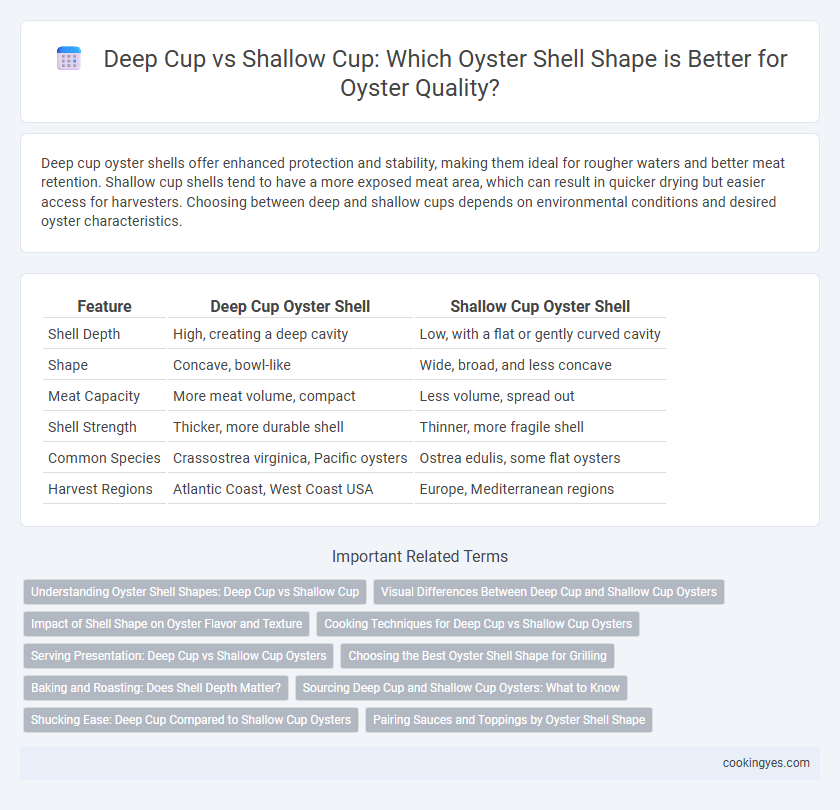 Deep Cup vs Shallow Cup: Which Oyster Shell Shape is Better for Oyster Quality?